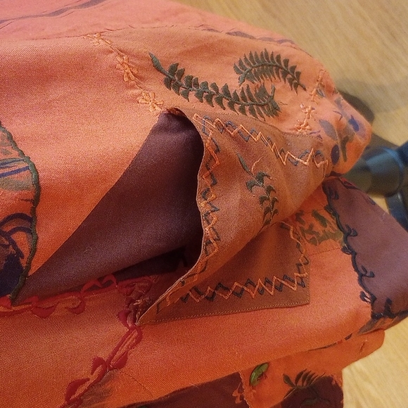 Vintage Nash Bohemian Patchwork Vest w/ Embroidered Detail Size:M 100%Rayon - Picture 3 of 9